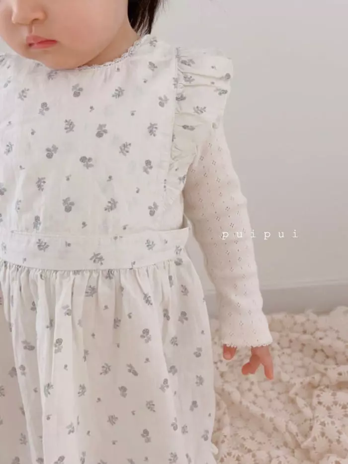 Puipui - Korean Baby Fashion - #babyoninstagram - Apron One-piece with Bonnet - 7