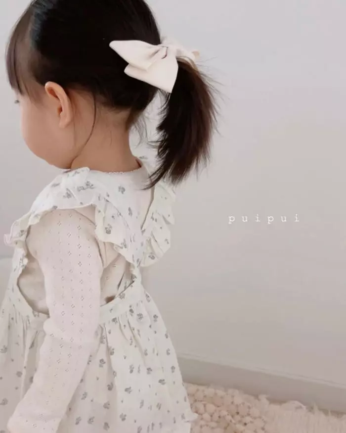 Puipui - Korean Baby Fashion - #babyoutfit - Apron One-piece with Bonnet - 10