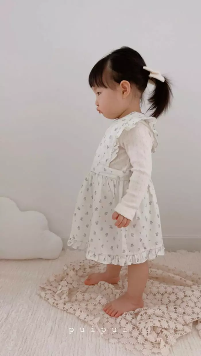 Puipui - Korean Baby Fashion - #babyoutfit - Apron One-piece with Bonnet - 9