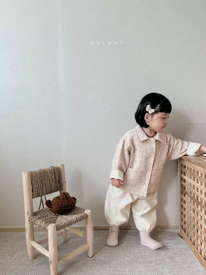 Puipui - Korean Baby Fashion - #onlinebabyboutique - Forming Collar Jacket - 8