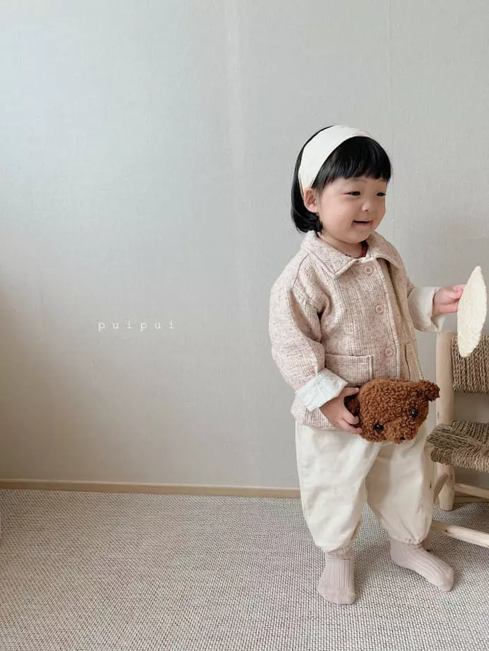 Puipui - Korean Baby Fashion - #onlinebabyshop - Forming Collar Jacket - 9