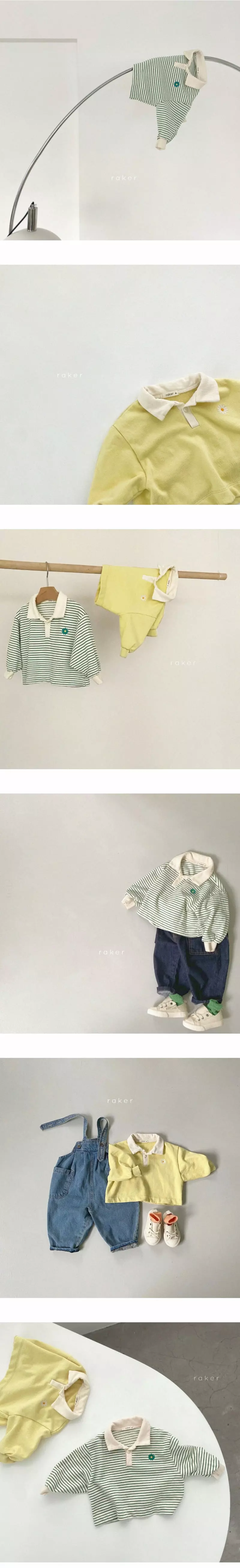Raker - Korean Children Fashion - #childofig - Daisy Collar Tee - 2