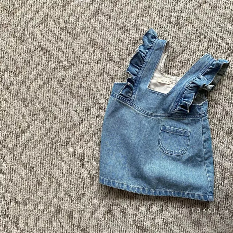 Raker - Korean Children Fashion - #childrensboutique - Babie Frill Jumper Skirt