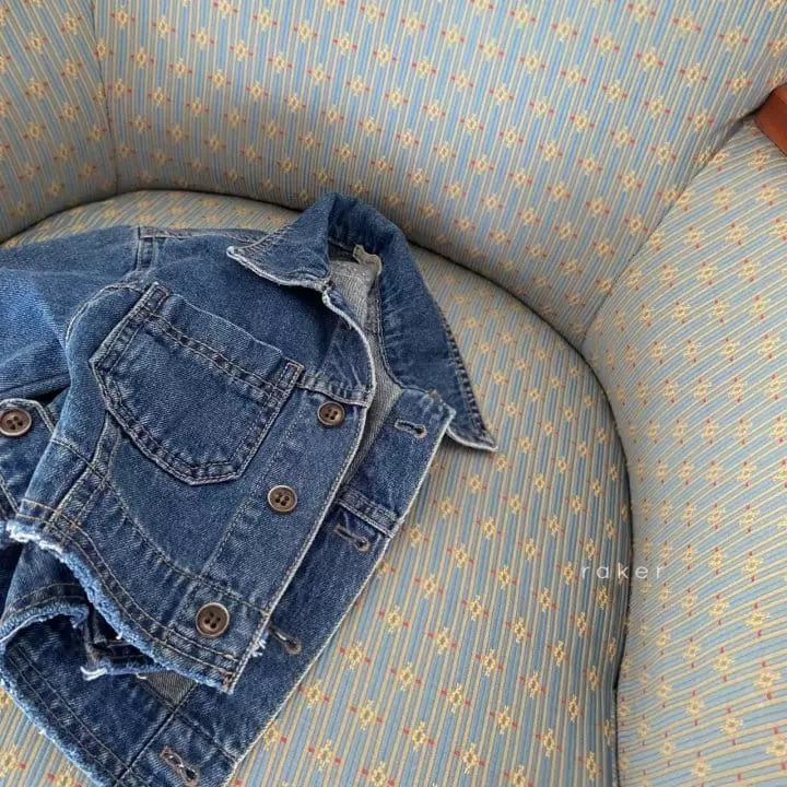 Raker - Korean Children Fashion - #littlefashionista - Over Denim Jacket - 3