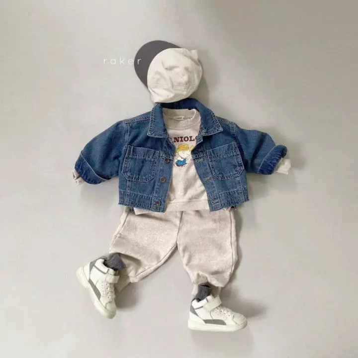 Raker - Korean Children Fashion - #prettylittlegirls - Over Denim Jacket - 6