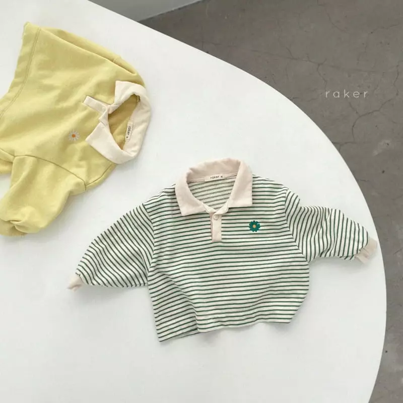 Raker - Korean Children Fashion - #prettylittlegirls - Daisy Collar Tee