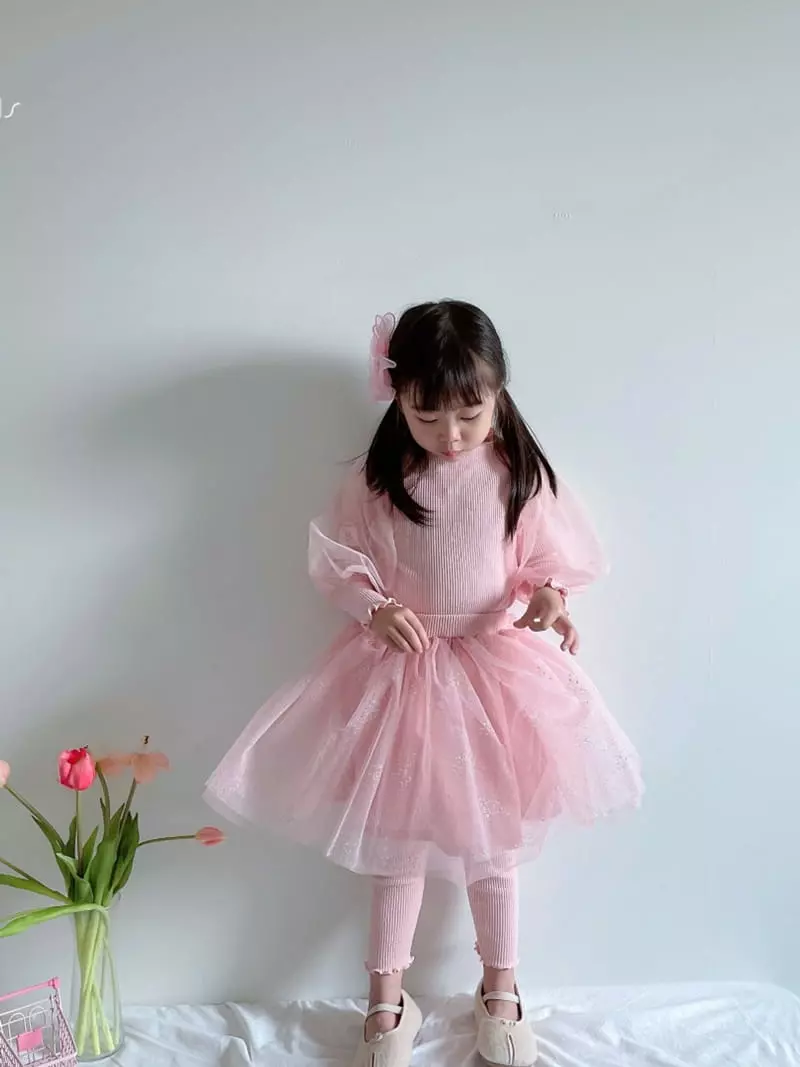 Rica - Korean Children Fashion - #Kfashion4kids - Sparkling Skirt Leggings - 6