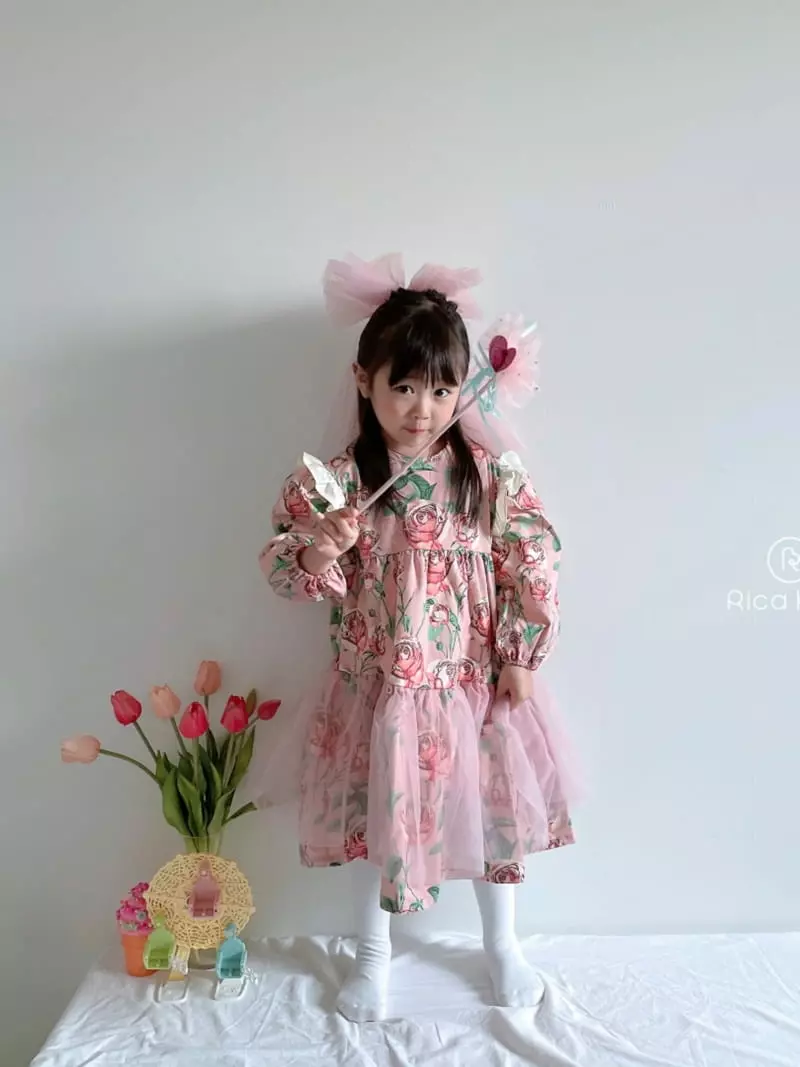 Rica - Korean Children Fashion - #childrensboutique - Rose One-piece - 8
