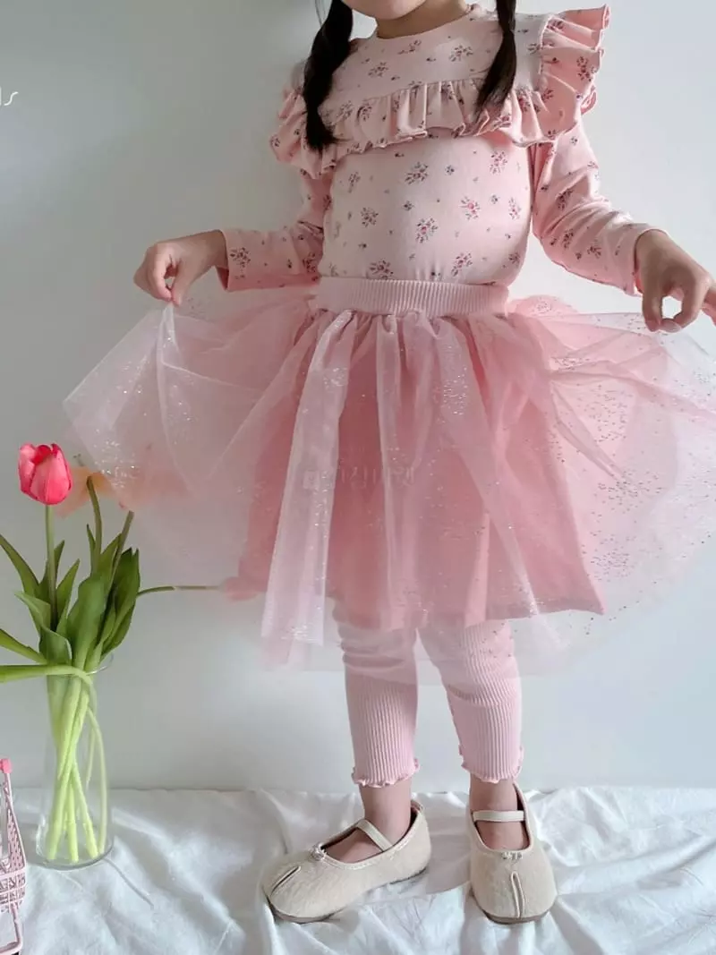 Rica - Korean Children Fashion - #discoveringself - Sparkling Skirt Leggings