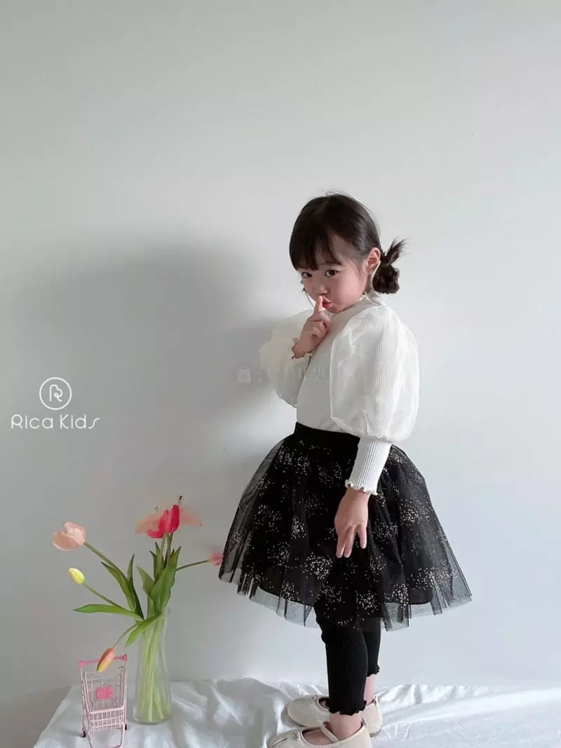 Rica - Korean Children Fashion - #fashionkids - Puff Tee - 4