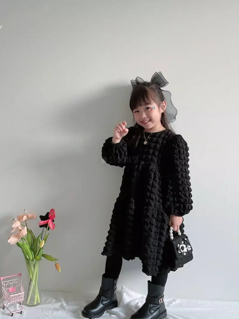 Rica - Korean Children Fashion - #kidsshorts - Waffle One-piece