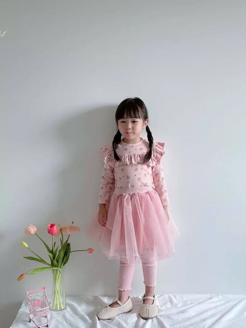 Rica - Korean Children Fashion - #kidsshorts - Sparkling Skirt Leggings - 4