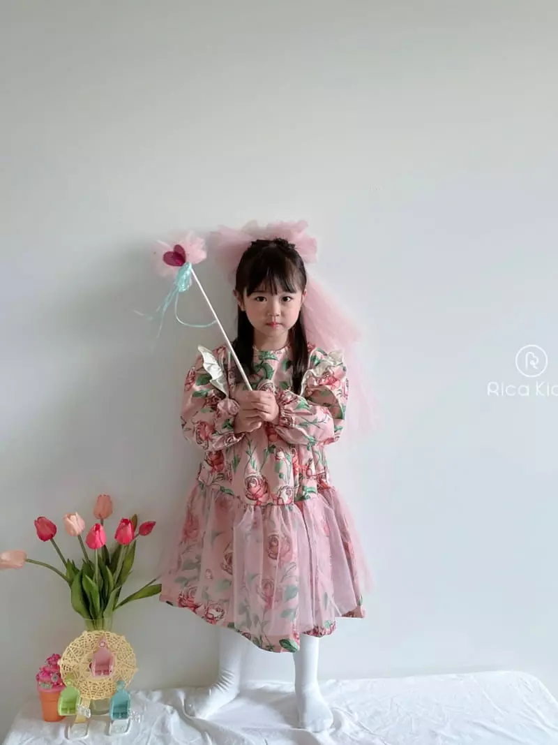 Rica - Korean Children Fashion - #minifashionista - Rose One-piece - 2