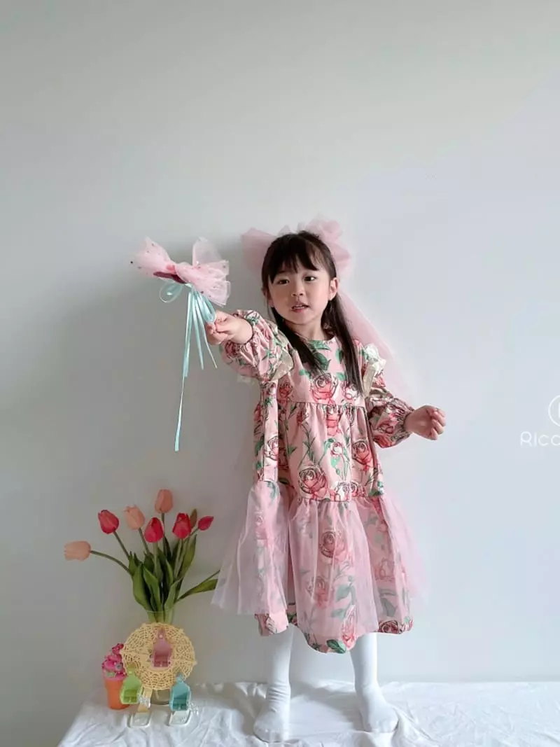Rica - Korean Children Fashion - #stylishchildhood - Rose One-piece - 6
