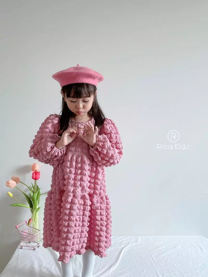 Rica - Korean Children Fashion - #stylishchildhood - Waffle One-piece - 11