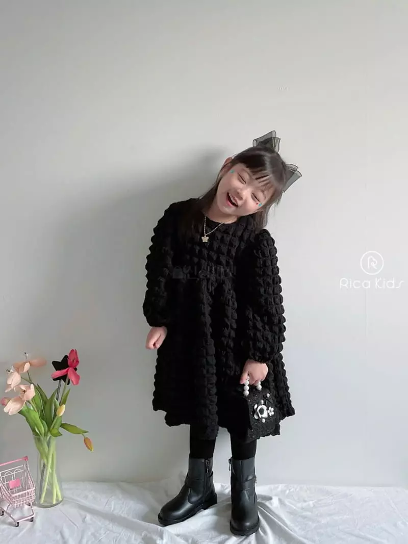Rica - Korean Children Fashion - #todddlerfashion - Waffle One-piece - 9