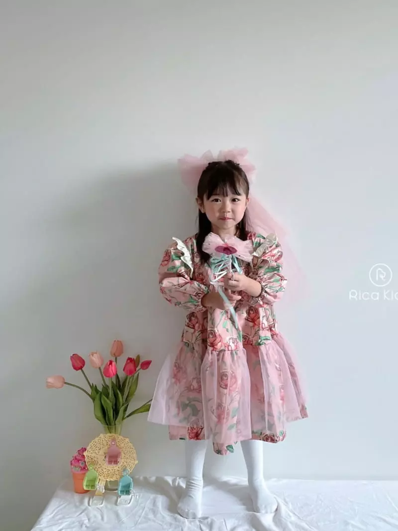Rica - Korean Children Fashion - #toddlerclothing - Rose One-piece - 5