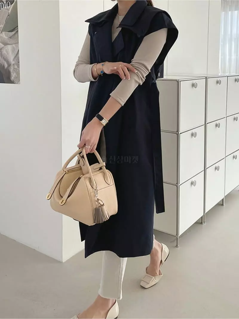 Ripple - Korean Women Fashion - #womensfashion - Avenue New Long Vest - 4