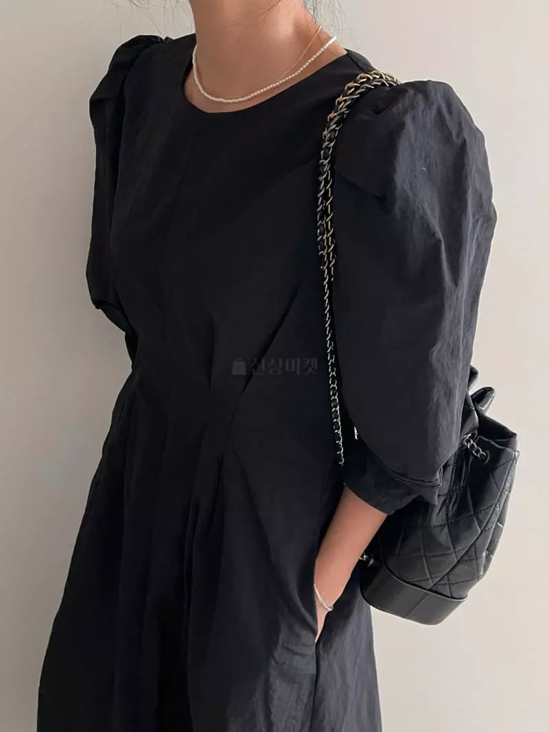 Ripple - Korean Women Fashion - #thatsdarling - Ria Pintuck One-piece - 3
