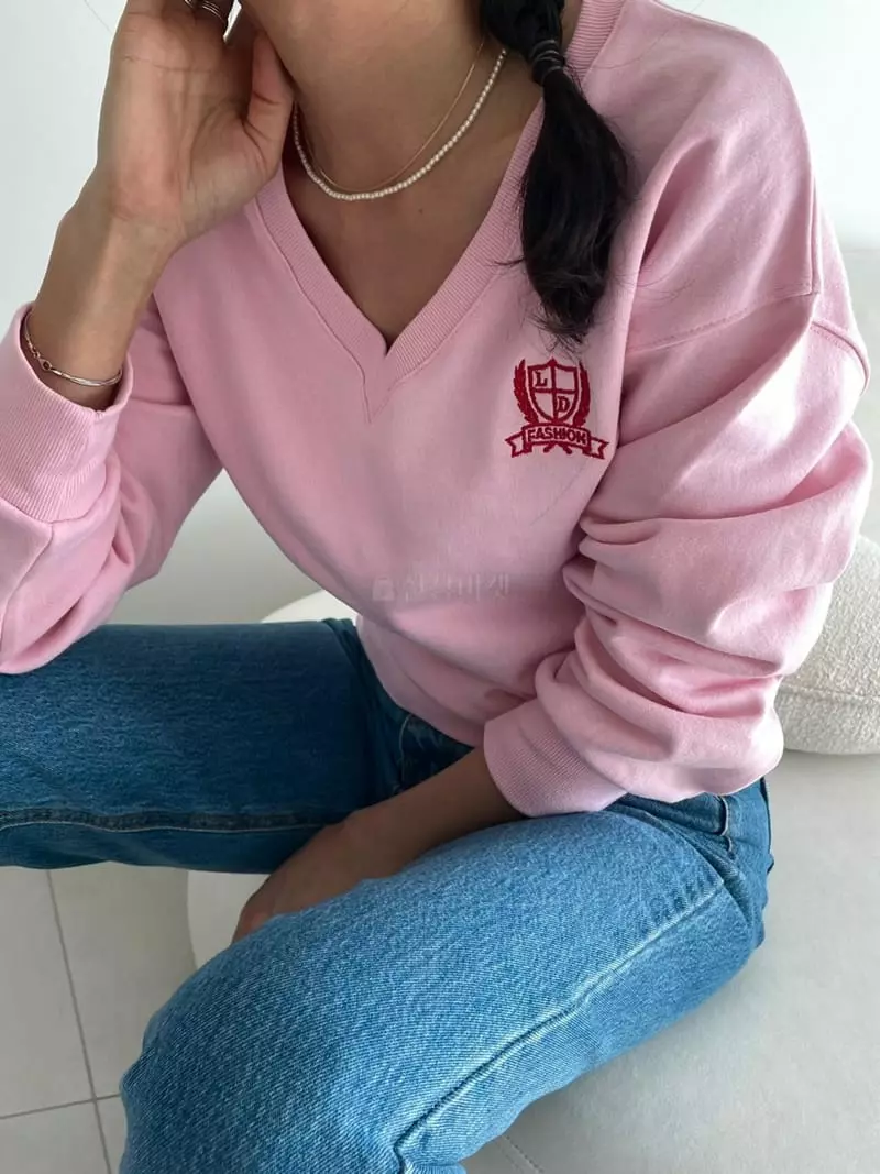 Ripple - Korean Women Fashion - #thelittlethings - Noah Embroidery Sweatshirt - 3