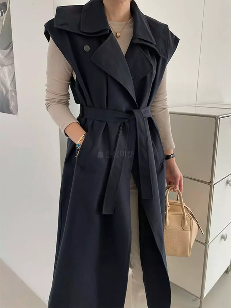 Ripple - Korean Women Fashion - #womensfashion - Avenue New Long Vest - 3