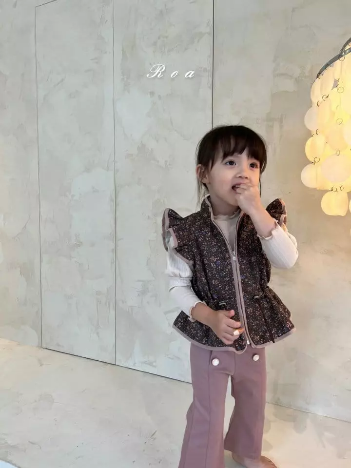 Roa - Korean Children Fashion - #Kfashion4kids - Flower Vest - 8