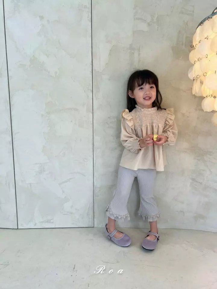 Roa - Korean Children Fashion - #childofig - Smocked Blouse - 4
