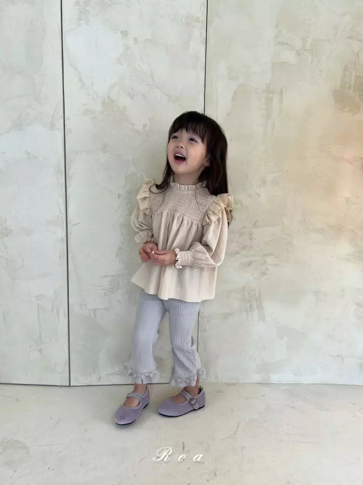 Roa - Korean Children Fashion - #designkidswear - Smocked Blouse - 5
