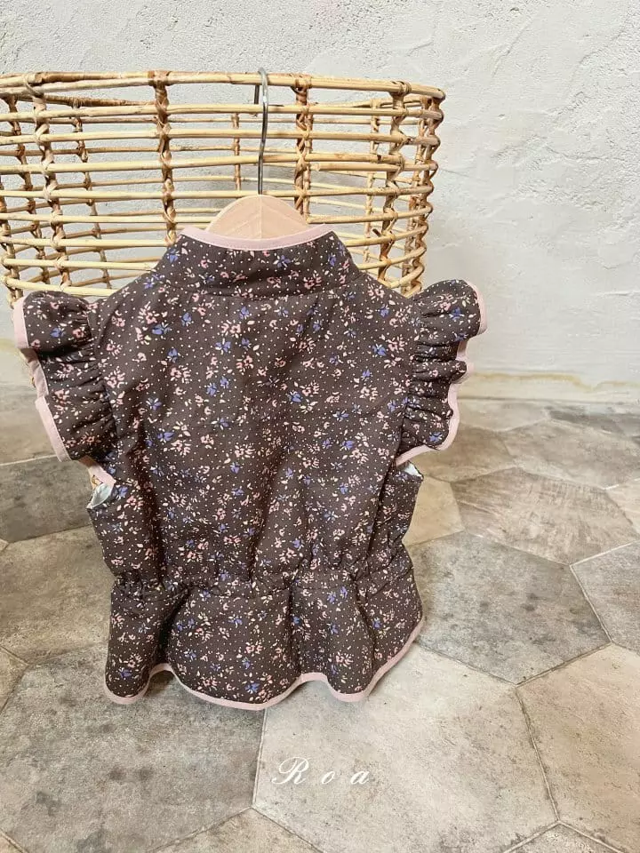 Roa - Korean Children Fashion - #designkidswear - Flower Vest - 2