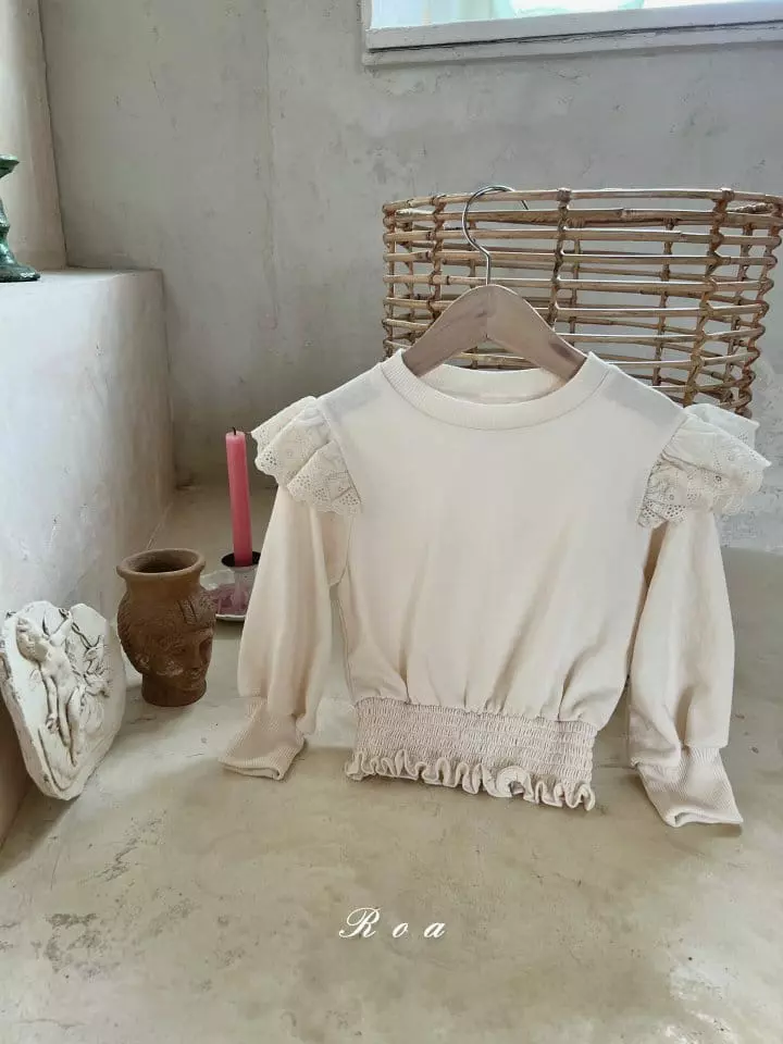 Roa - Korean Children Fashion - #fashionkids - Smocked Sweatshirt
