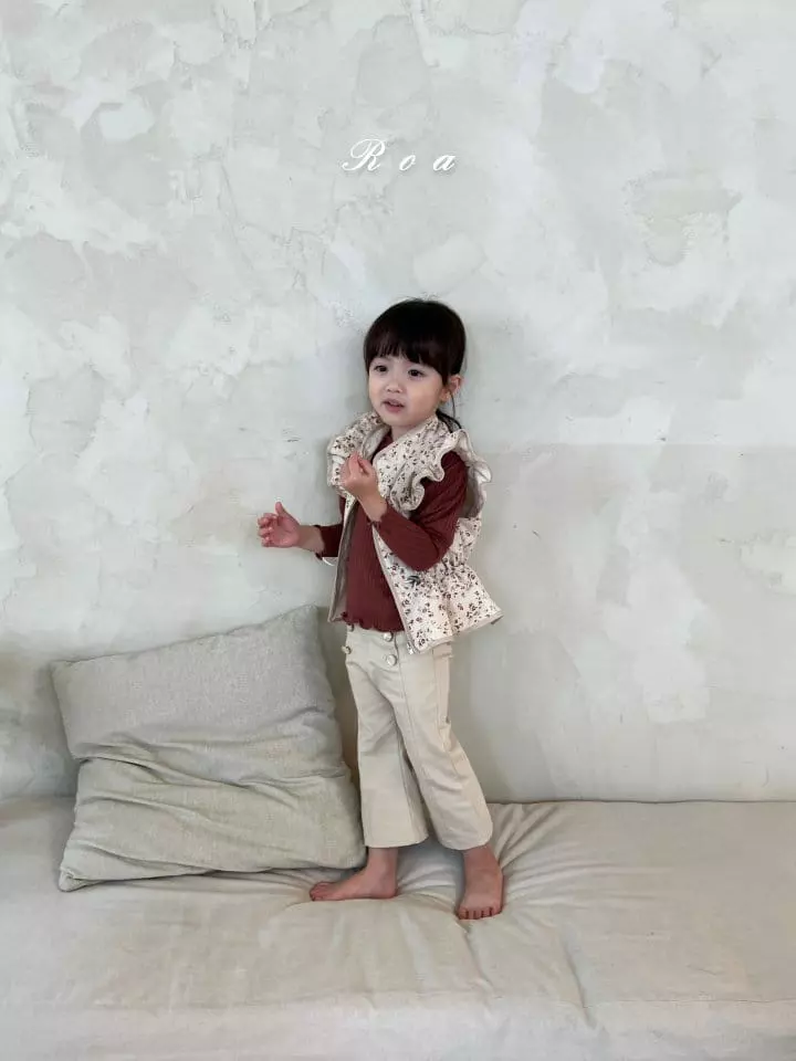 Roa - Korean Children Fashion - #littlefashionista - Flower Vest - 9