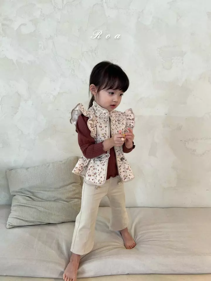 Roa - Korean Children Fashion - #minifashionista - Flower Vest - 11