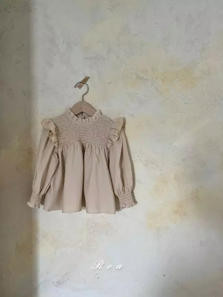 Roa - Korean Children Fashion - #stylishchildhood - Smocked Blouse - 2