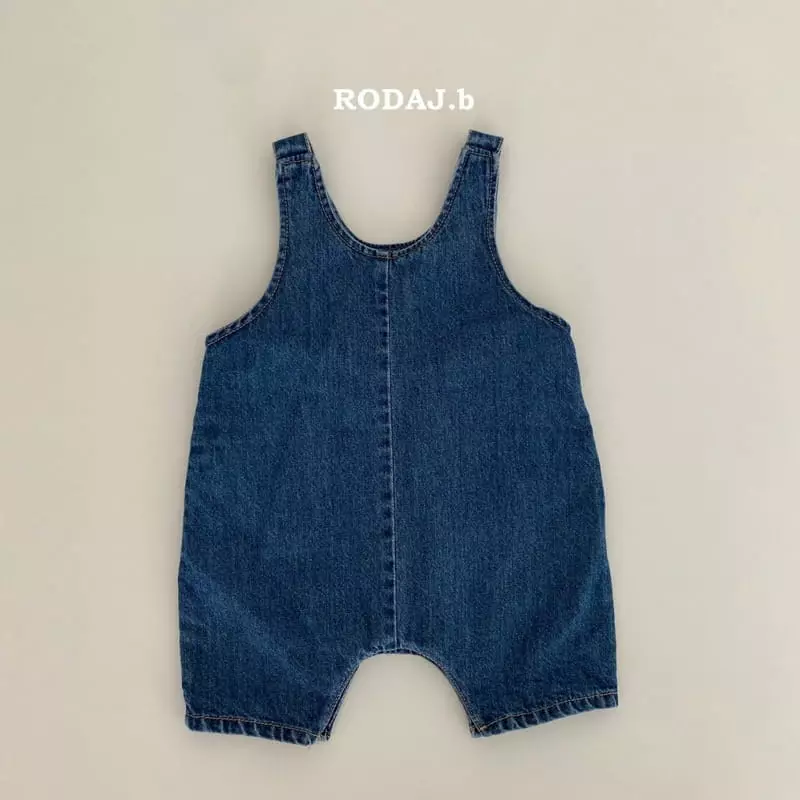 Roda J - Korean Baby Fashion - #babyboutique - Bebe Real Denim Dungarees - 2