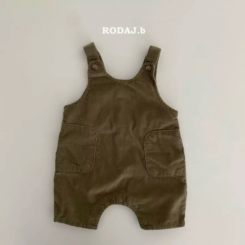 Roda J - Korean Baby Fashion - #babyboutique - Bebe Lit Rib Dungarees