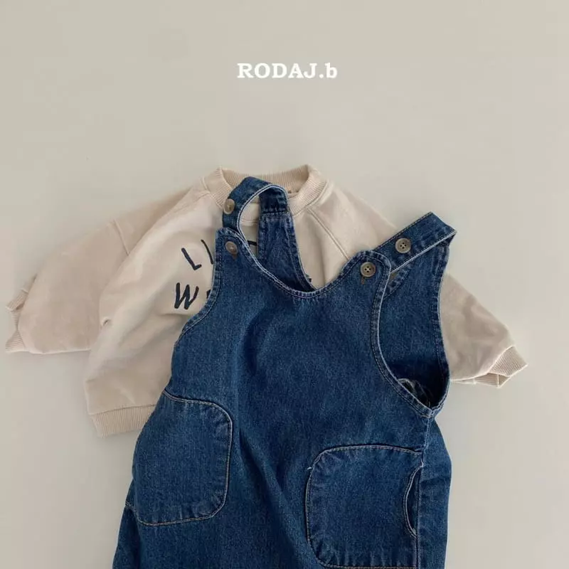 Roda J - Korean Baby Fashion - #babyboutiqueclothing - Bebe Real Denim Dungarees - 3