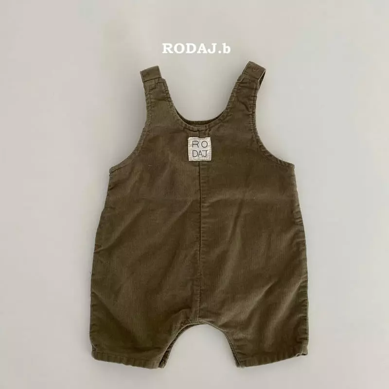 Roda J - Korean Baby Fashion - #babyboutiqueclothing - Bebe Lit Rib Dungarees - 2