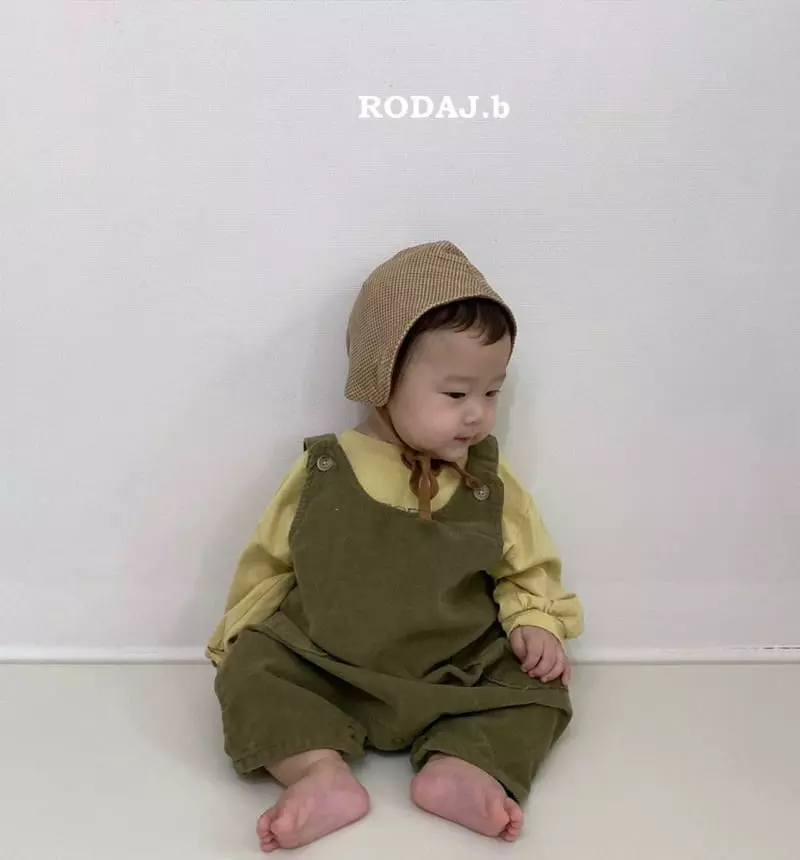 Roda J - Korean Baby Fashion - #babyclothing - Bebe Lit Rib Dungarees - 3