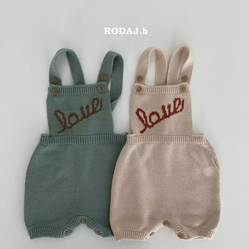 Roda J - Korean Baby Fashion - #babyclothing - Bebe Rough Knit Dungarees