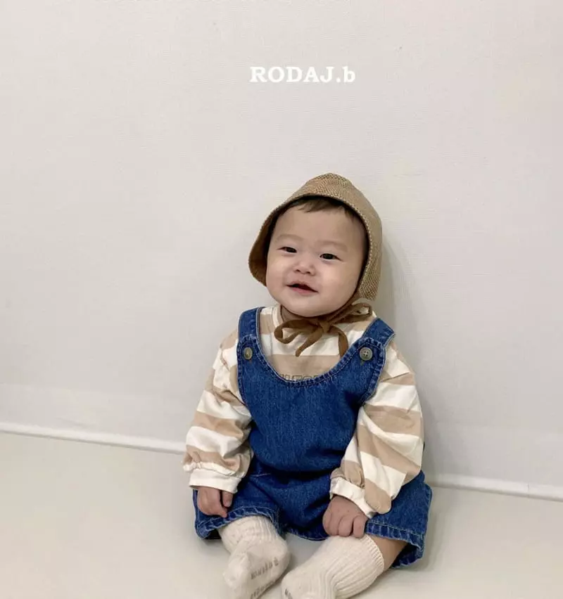 Roda J - Korean Baby Fashion - #babyfashion - Bebe Real Denim Dungarees - 5