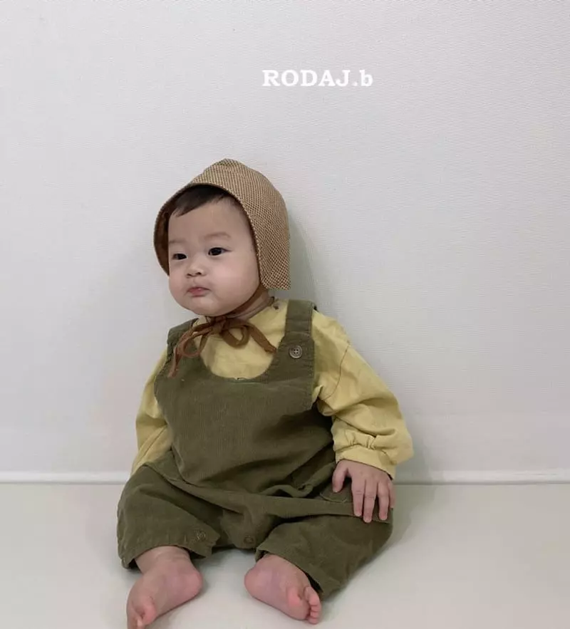 Roda J - Korean Baby Fashion - #babyclothing - Bebe Lit Rib Dungarees - 4