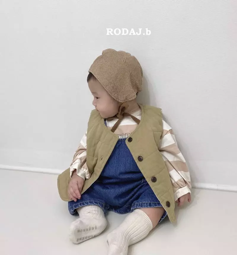 Roda J - Korean Baby Fashion - #babyfever - Bebe Real Denim Dungarees - 6