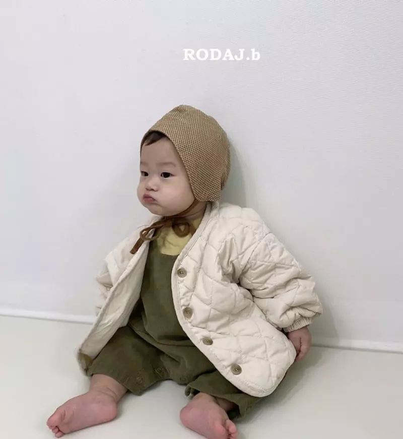 Roda J - Korean Baby Fashion - #babyfever - Bebe Lit Rib Dungarees - 5