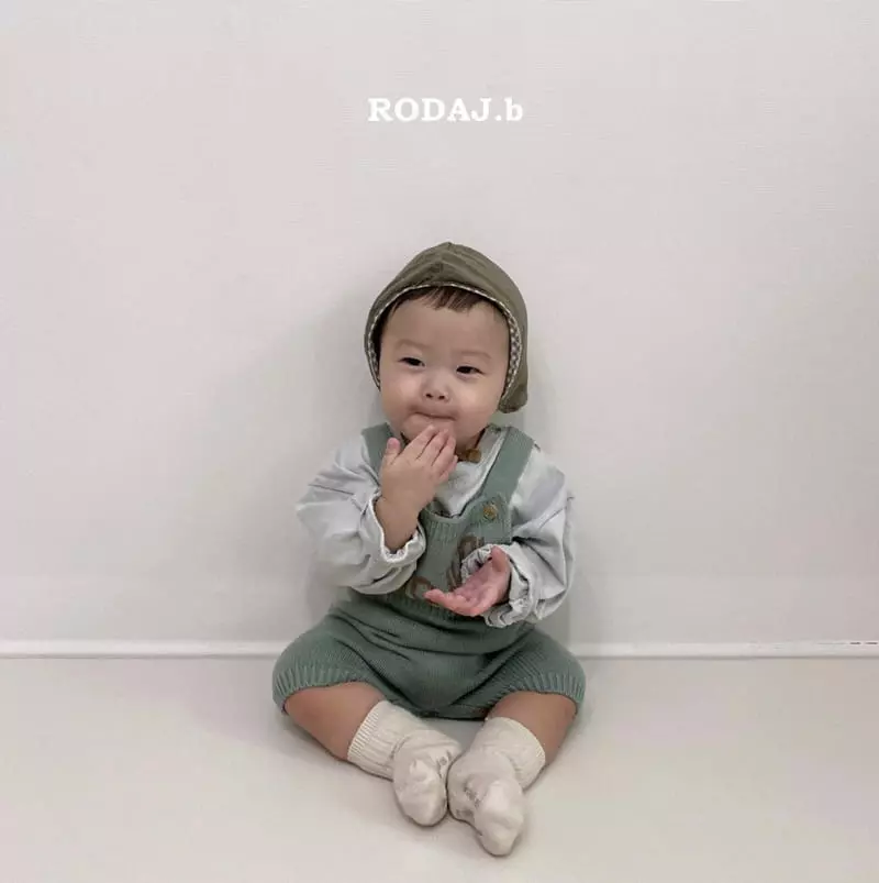 Roda J - Korean Baby Fashion - #babyfever - Bebe Rough Knit Dungarees - 4