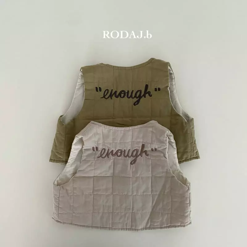 Roda J - Korean Baby Fashion - #babygirlfashion - Bebe Enough Vest - 3
