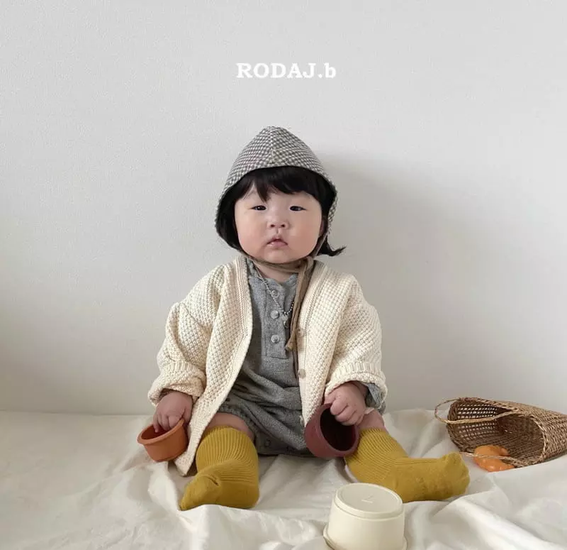 Roda J - Korean Baby Fashion - #babyoutfit - Bebe Cereal Knit Cardigan - 5