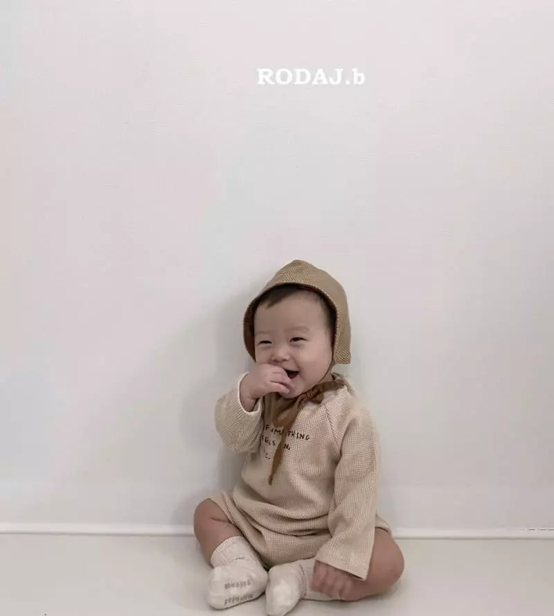 Roda J - Korean Baby Fashion - #onlinebabyboutique - Bebe Croiffle Bodysuit - 3