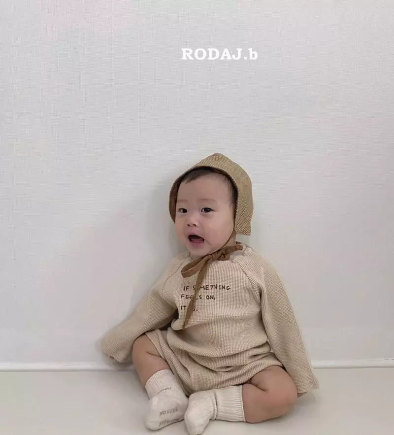 Roda J - Korean Baby Fashion - #onlinebabyboutique - Bebe Croiffle Bodysuit - 4