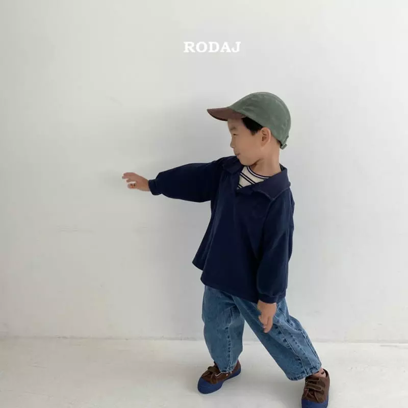 Roda J - Korean Children Fashion - #childofig - Bank Collar Tee