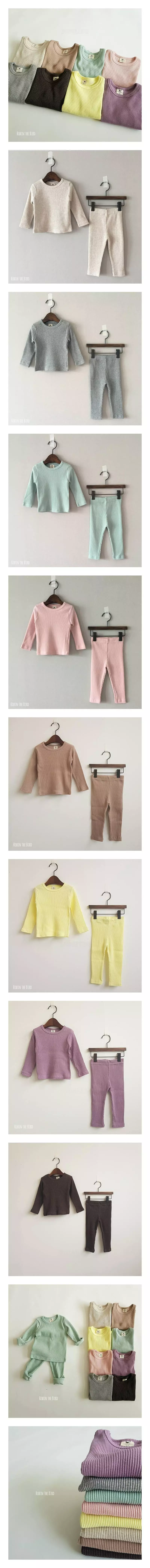 Saerobin - Korean Children Fashion - #Kfashion4kids - Rib Easywear